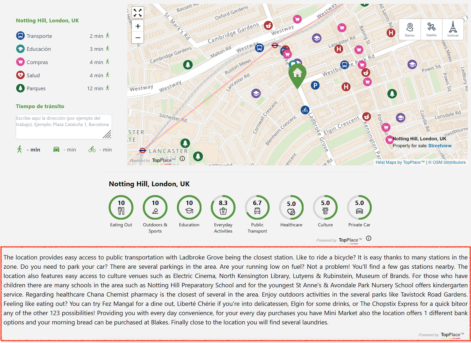 TopPlace™ Location Context - Location Descriptions