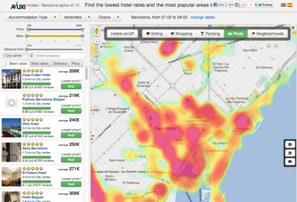 GeoPopularity Heat Maps by AVUXI